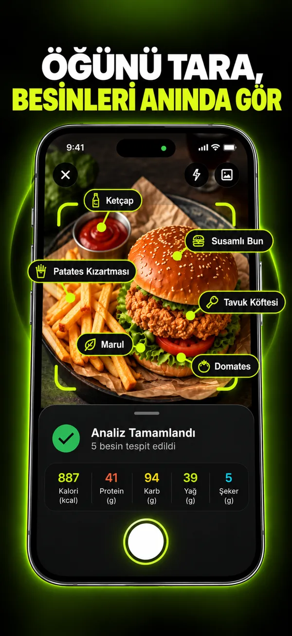 Öğün tarama ve besin analizi